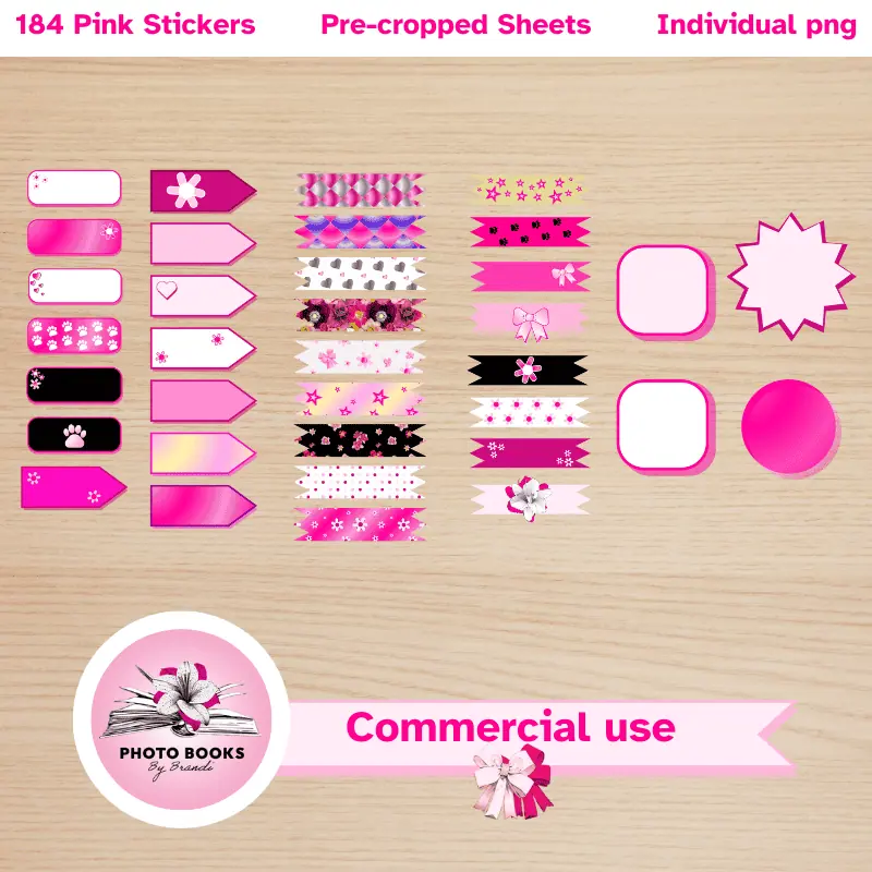 a variety of patterns of digital sticker tape and labels. Commercial use allowed.