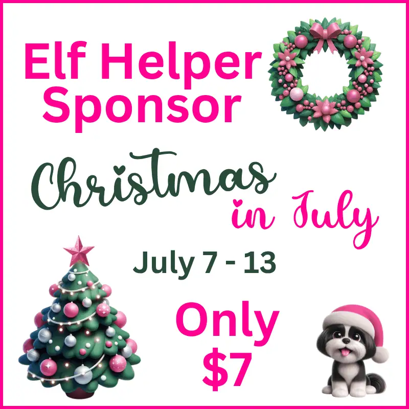 Christmas in July Elf Helper Sponsor