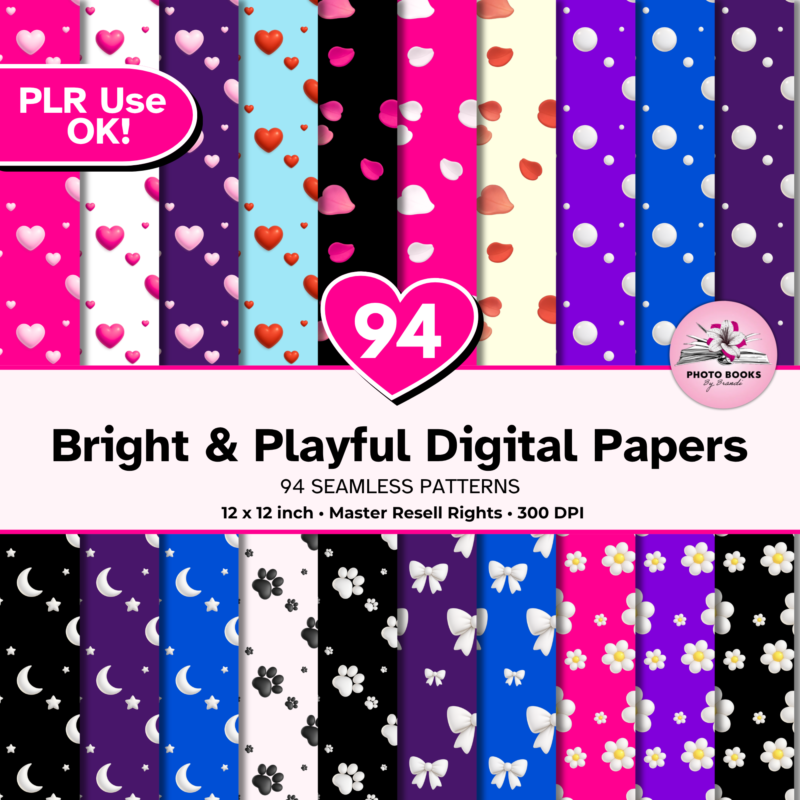 Bright & Playful Digital Papers