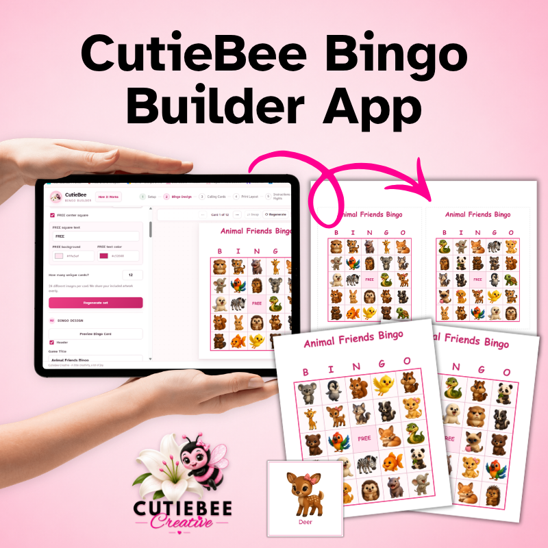 CutieBee Bingo Builder App